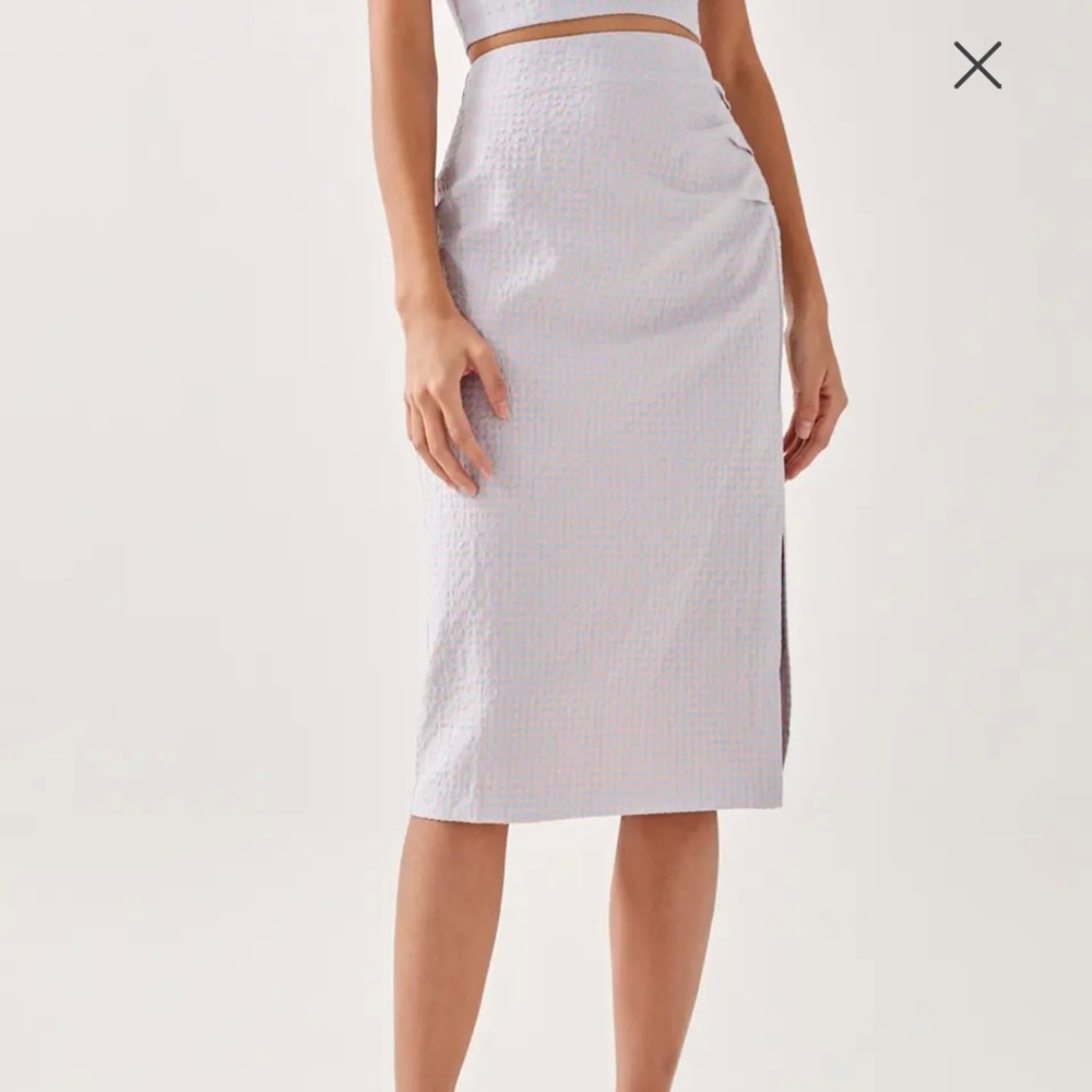 Love Bonito Rochelle Gingham Ruched Skirt